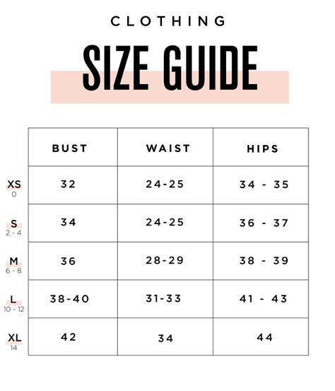 chloe & lola size guide.